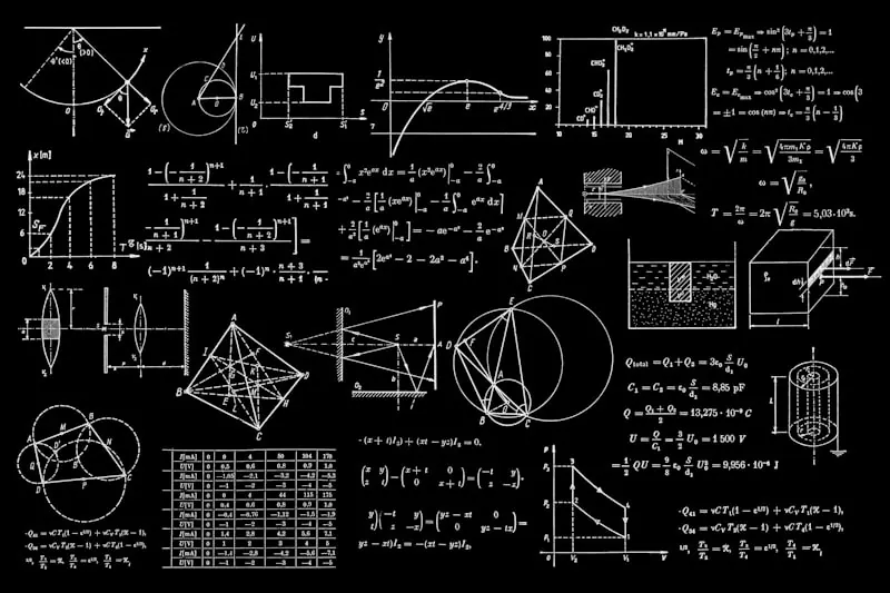 Handwritten mathematical equations and complex calculations showing problem-solving process
